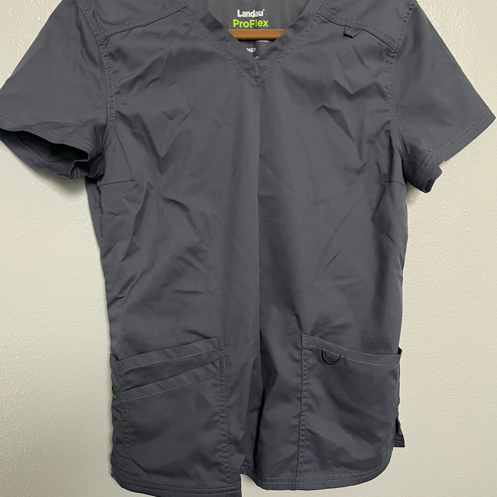 Landau Pro-Flex V-Neck Scrub Top